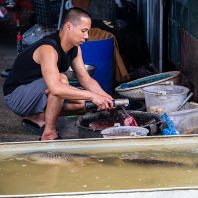 tržiště v Dong Van