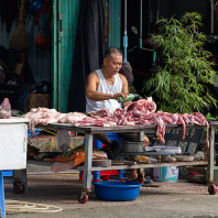 tržiště v Dong Van
