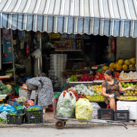 tržiště v Dong Van